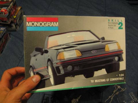 1974 Ford F-100 - This is a Monogram model kit box for a '91 Mustang GT Convertible, not a 1974 Ford F-100.