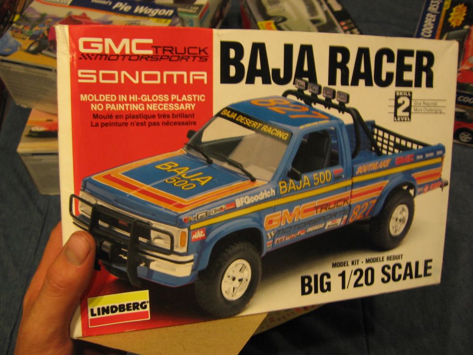 Box for a Lindberg 1/20 scale GMC Sonoma Baja Racer model kit