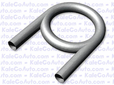 1992 Ford Bronco - A metal pipe is bent into a circular shape with two straight ends visible.