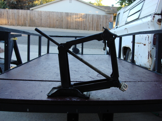 well we had a flat and we trusted the factory jack and it failed