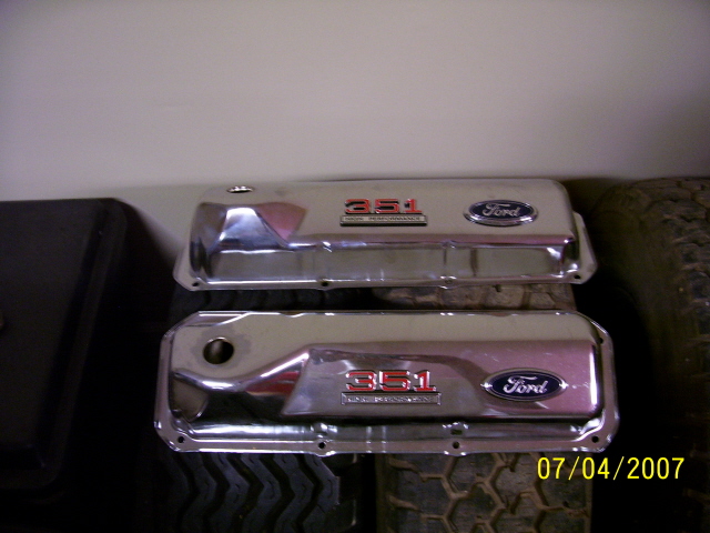 Chrome Ford 351 valve covers