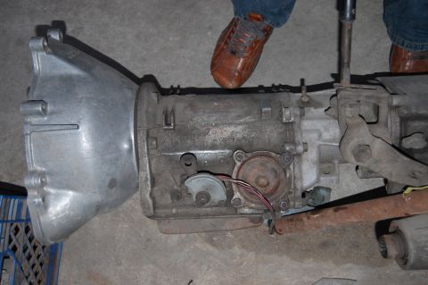 1992 Ford Explorer - An automatic transmission is shown, with a person's feet visible in the background.