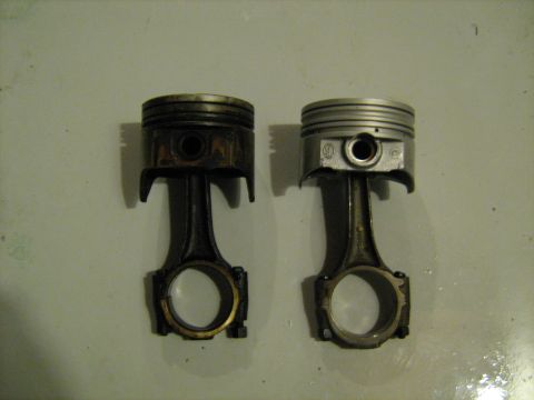 1988 Mercury Grand Marquis - old piston and KB piston 7-7-07