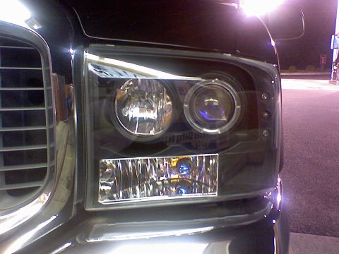 2000 Ford Excursion - ANGLE EYE PROJECTION HEAD LIGHTS....HAD TO CUT THE CORE TO INSTALL