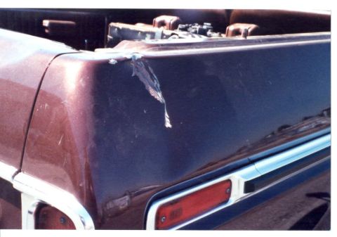 1989 Ford Bronco - Backhoe dent