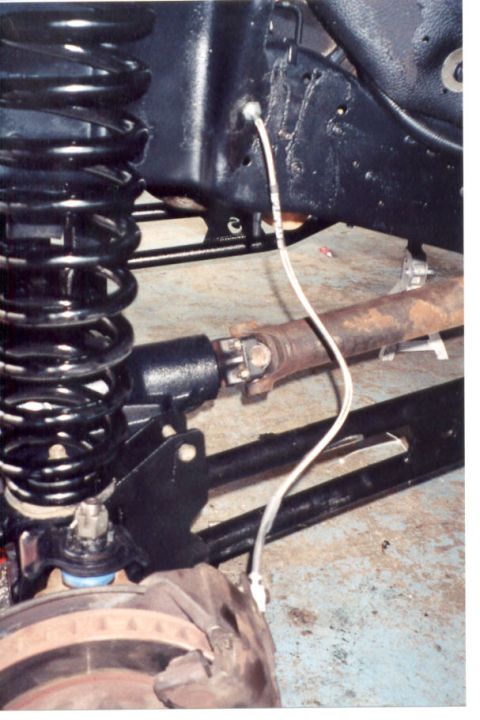 1989 Ford Bronco - Installed the extended steel brake lines, and the driveshaft