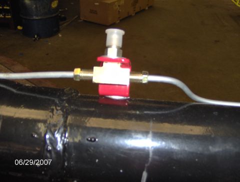 1978 Ford Bronco - A close-up view of a brake line fitting, dated 06/29/2007.