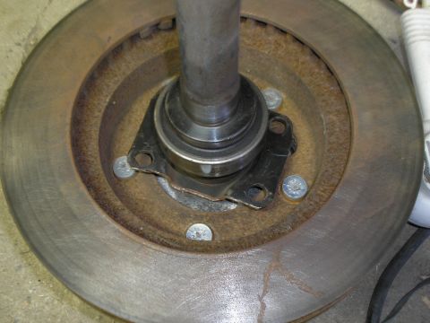 1990 Ford Bronco - Wheel hub and brake rotor assembly, likely from a truck or SUV.