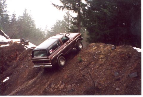 1989 Ford Bronco - Jon made it up this hill after a couple tries