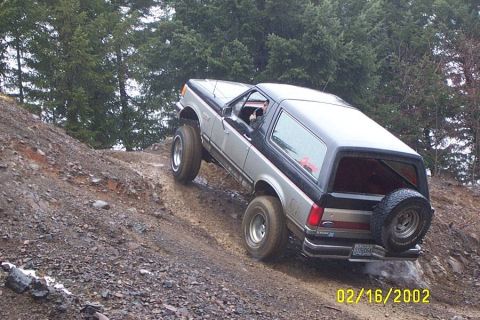 1989 Ford Bronco - All the change in my truck is hitting the tailgate (pic from Anne)