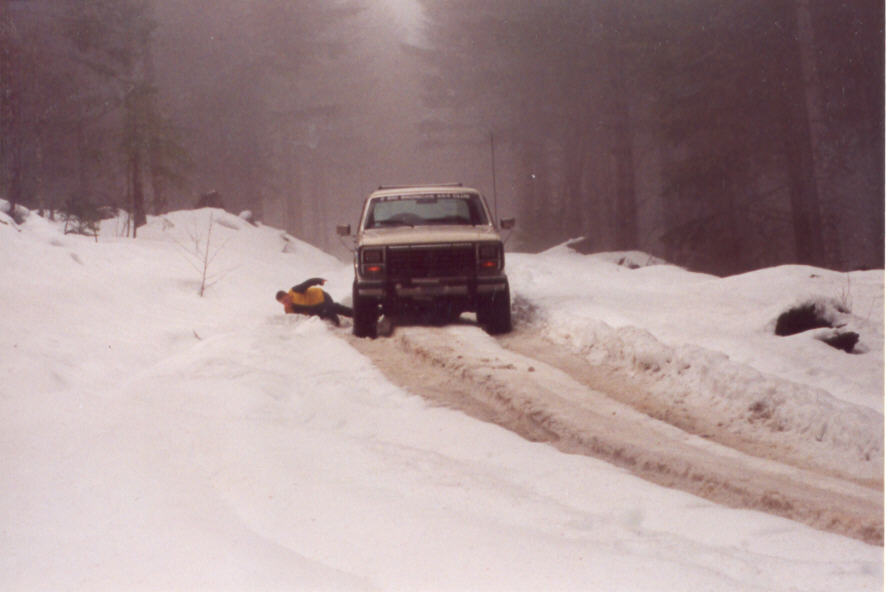 Nollen falling out of Todds truck