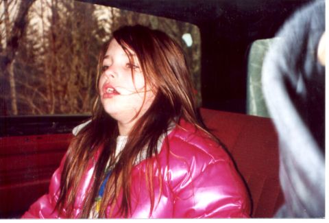 1989 Ford Bronco - Cariann looks cold