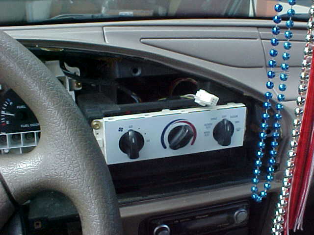 White face HVAC panel