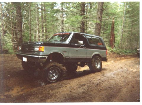 1989 Ford Bronco - When I opened the door it ruined the side trim.I guess when you tweak the wheels this far it moves the body too