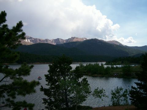 1993 Ford Bronco - Lake on the way up Pike's Peak