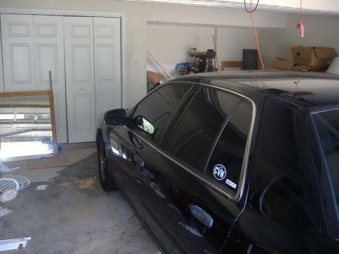 2001 Ford Crown Victoria - Drivers side before removal (sitting in garage)