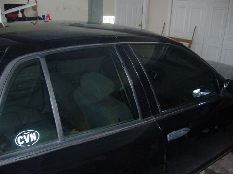 2001 Ford Crown Victoria - Pass. side after replacement (sitting in garage)