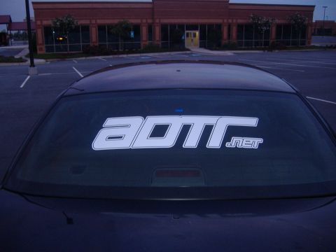 2001 Ford Crown Victoria - rear after replacement (in parking lot the next morning)