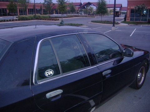 2001 Ford Crown Victoria - Pass. side after replacement (in parking lot next morning)