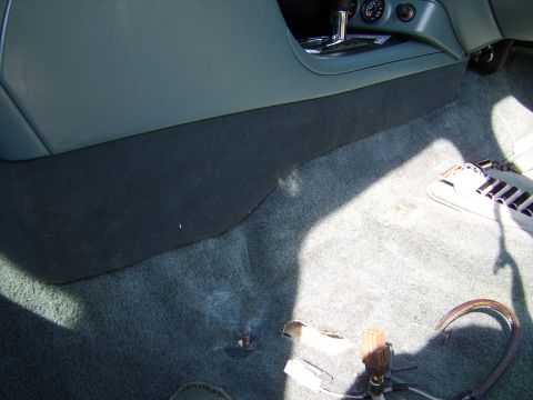 1996 Mercury Grand Marquis - Seat and track removed. Very clean under there! :cool: Notice the floor console fitment to the tunnel