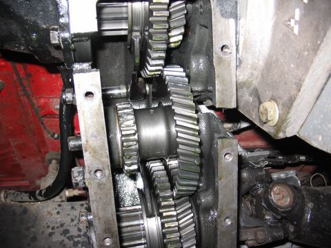 1970 Ford Bronco - Internal view of gears and transmission components, with a SuperMotors.net watermark visible.