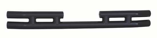 Black metal tube bumper guard with horizontal crossbars