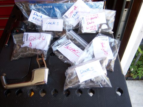 1967 Ford Ranchero - organized - so i dont end up with a bunch of extra parts when she goes back together