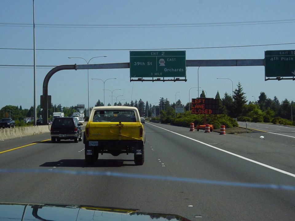 On I-5 on the way up.