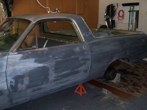 1967 Ford Ranchero - wheels off replaceing master cyl bleed brakes - and i think the mechanical is all done