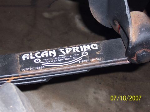 1994 Ford Bronco - Alcan rear leafs from F-100 on the Bronco 2-1/4 wide.4 inch lifted with shackle flip