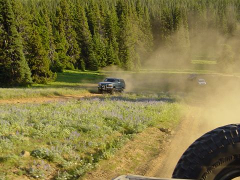 1989 Ford Bronco - Greg coming up on another route