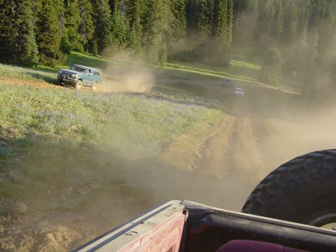 1989 Ford Bronco - Another picture of greg, Did i mention the dust?