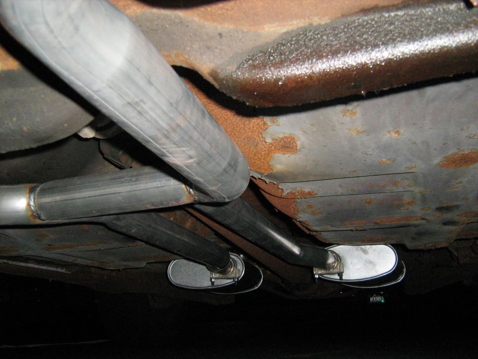 the Mark V's exhaust.