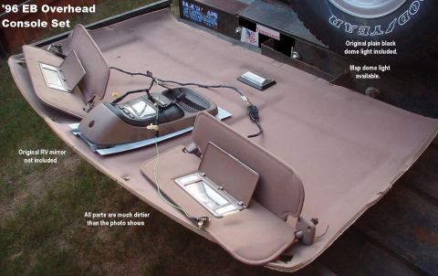 1983 Ford Bronco - SOLD Bronco Overhead Console Set Extremely rare '94-96 Eddie Bauer only. Includes illuminated vanity dual visors, compass/temperature displ…