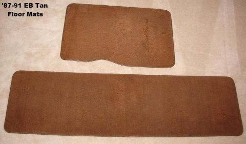 1983 Ford Bronco - Tan Floor Mats from '90 EB Bronco Very clean, but EB script is missing from front mat.