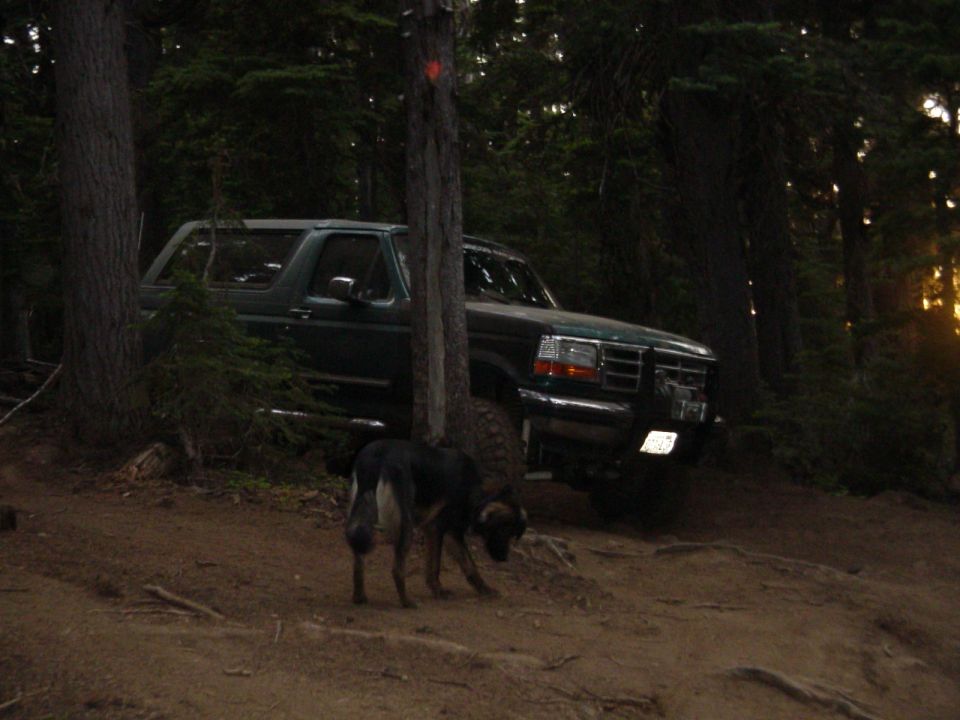 Goung up to turn around Gregs bronco decides to vapor lock and die