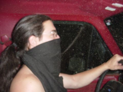 1989 Ford Bronco - My shirt became a dust mask on the way down the hill