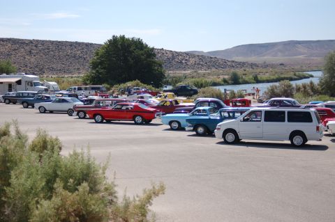 1967 Ford Ranchero - Celebration Park on the Snake River. Friday's CountrySide Cruise destination.