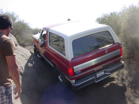 1994 Ford Bronco - This 1994 Ford Bronco is navigating a rocky, off-road trail.