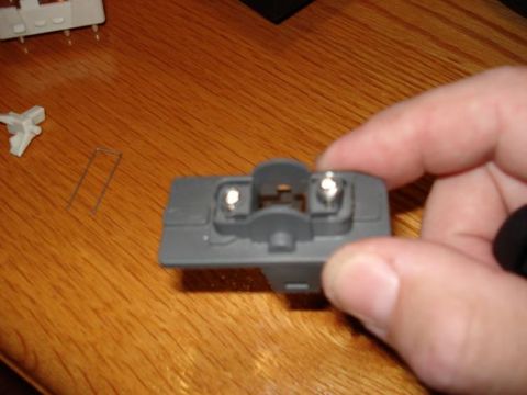 1999 Ford Crown Victoria - The new blue LEDs soldered in place of the green OEM ones