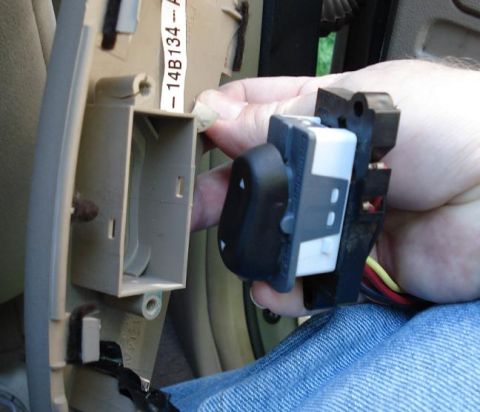 1999 Ford Crown Victoria - The switch removed from the door trim