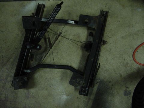 1989 Ford Bronco - This is the seat track, see how it is all bent, i dont think there is a good peice on it