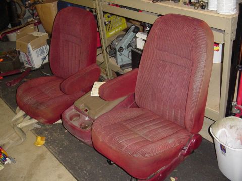1989 Ford Bronco - Both seats together just need a new track