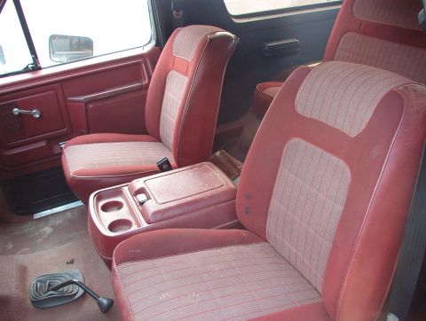 1983 Ford Bronco - Brown's '86 Remarkably good condition, but not desirable. I've never found a lowback bucket seat with armrests.