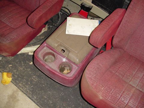 1989 Ford Bronco - Console with the new tan top