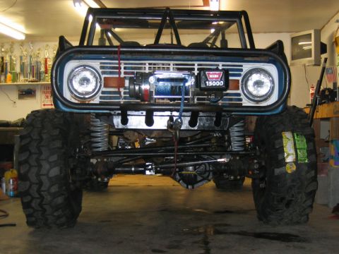 1992 Ford Mustang - This modified 1974 Ford Bronco features a front winch and oversized tires, suggesting it's built for off-road use.