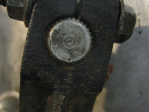 1987 Suzuki Samurai - Clutch release arm alignment marks