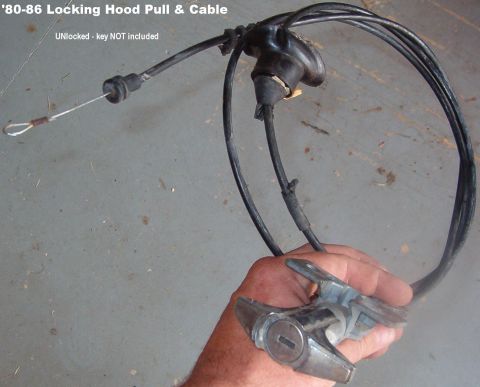 1983 Ford Bronco - '80-86 Locking Hood Pull Key not included, but the pull is unlocked. Any locksmith can make an "impression" key for $10-20. [url=…