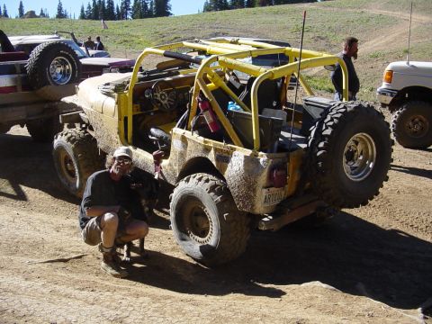 1989 Ford Bronco - Got Hip to pose with his newly rolled jeep