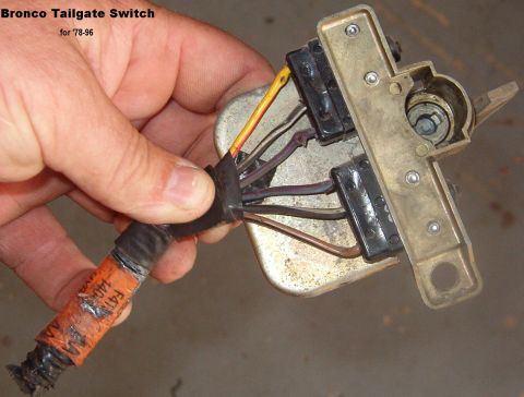 1983 Ford Bronco - SOLD Bronco Tailgate Switch from '94 fits '78-96 For a writeup on installation & alignment, read this: http://www.fourdoorbronco.com/board/…